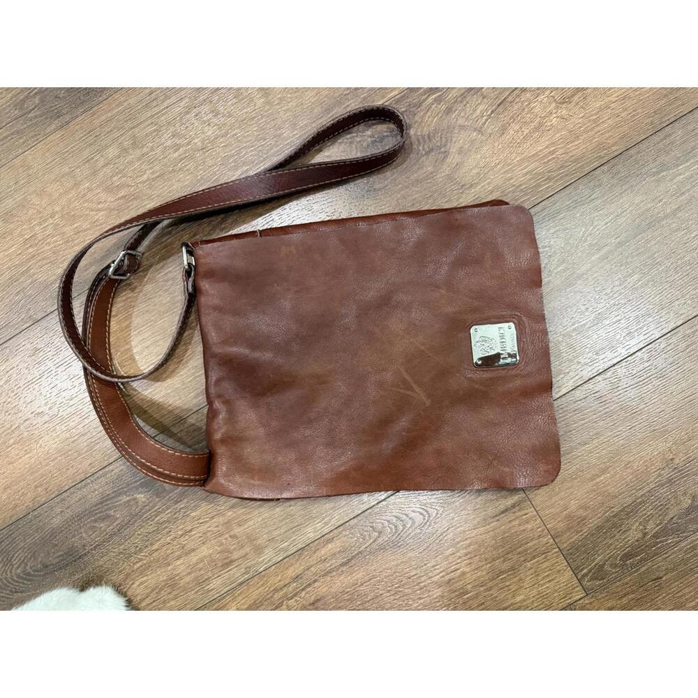 I Medici Firenze Leather Crossbody Messenger Bag